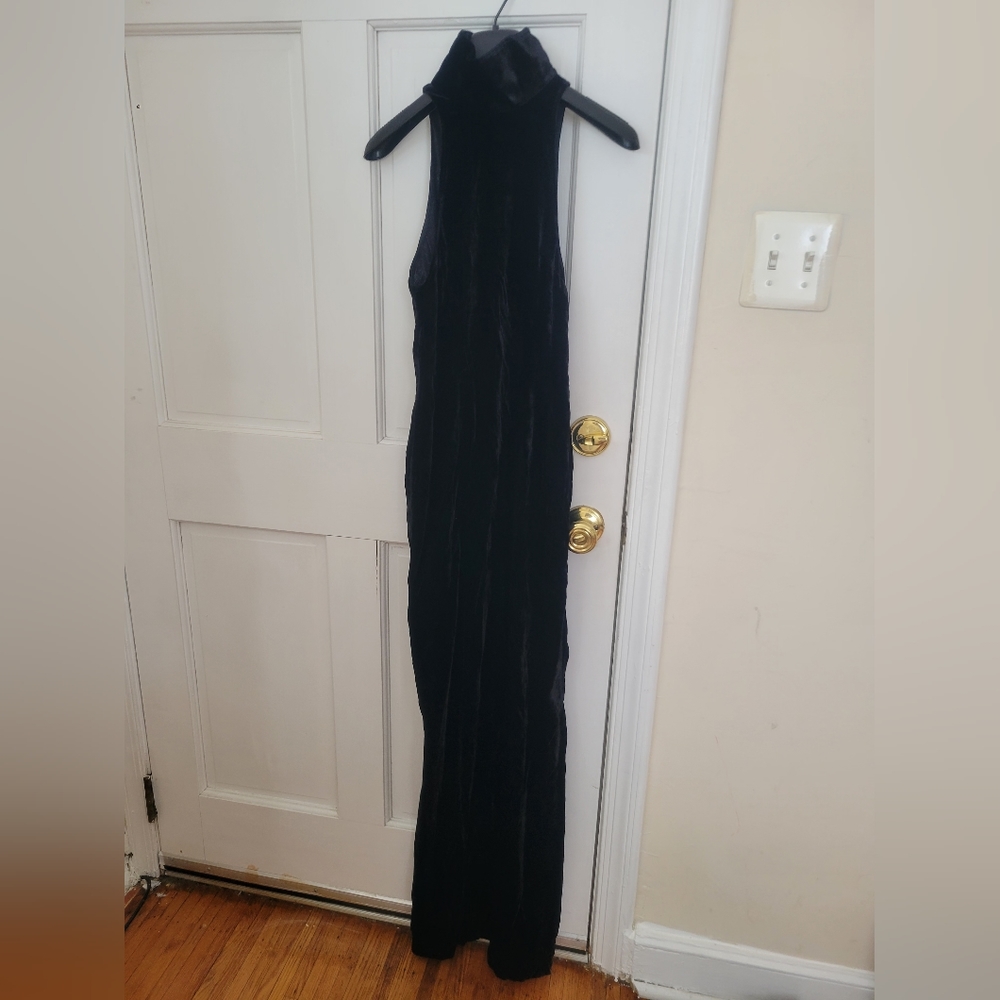Aqaq AQ/AQ High Kneck Velvet Dress Sz 0
